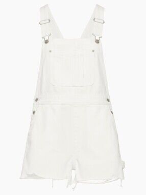 Suko White Demin Overalls with Stretch